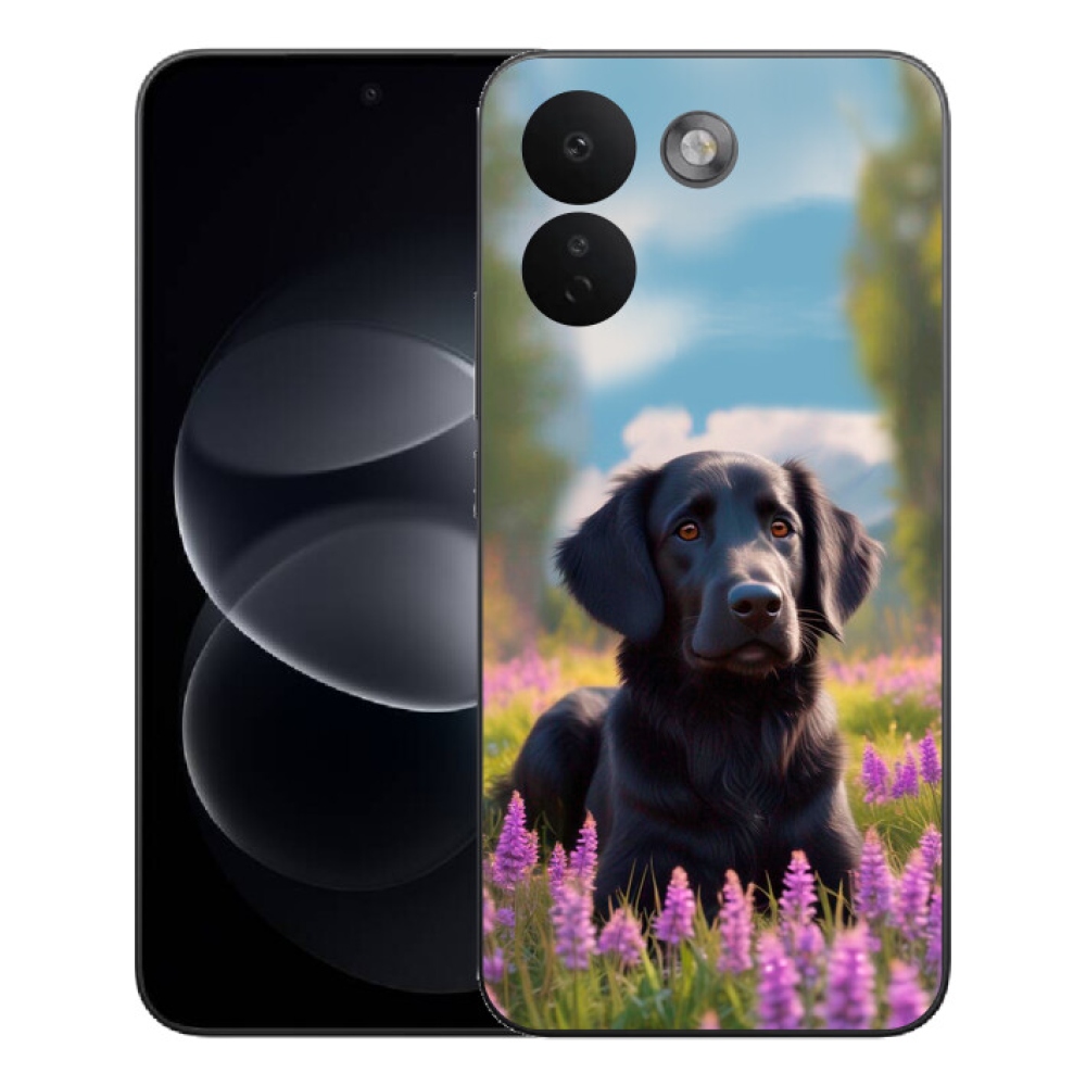 Gelový kryt mmCase na Xiaomi Redmi Note 17 Pro Max 5G - elegantní černý retrívr