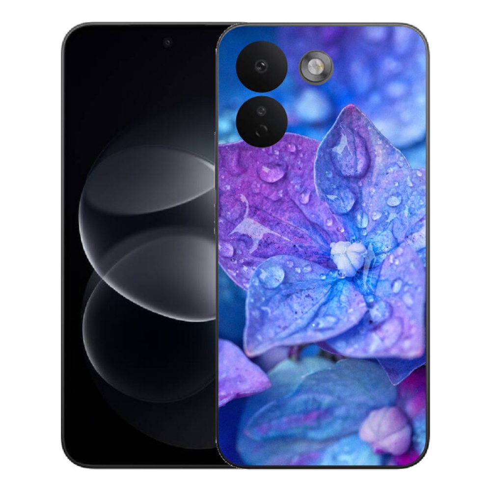 Gelový kryt mmCase na Xiaomi Redmi Note 17 Pro Max 5G - fialový květ
