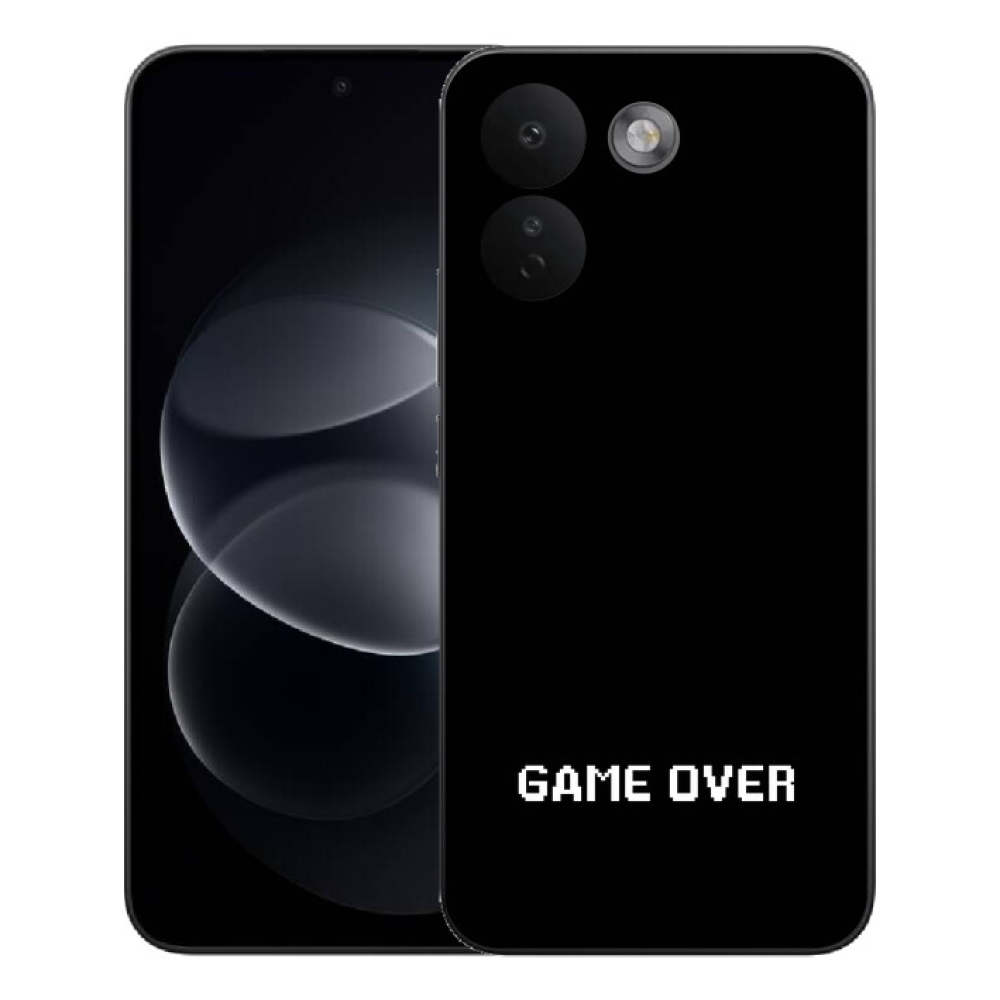Gelový kryt mmCase na Xiaomi Redmi Note 17 Pro Max 5G - game over černé pozadí