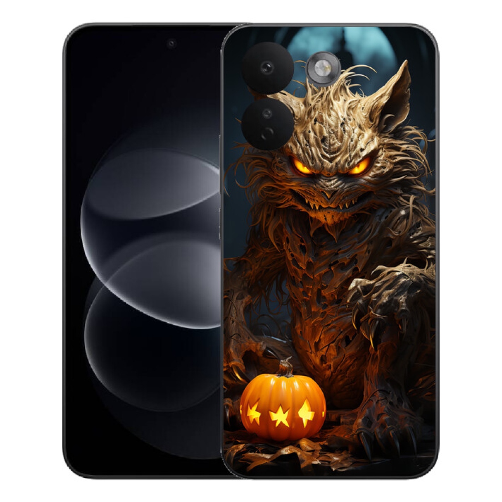 Gelový kryt mmCase na Xiaomi Redmi Note 17 Pro Max 5G - halloweenská příšera