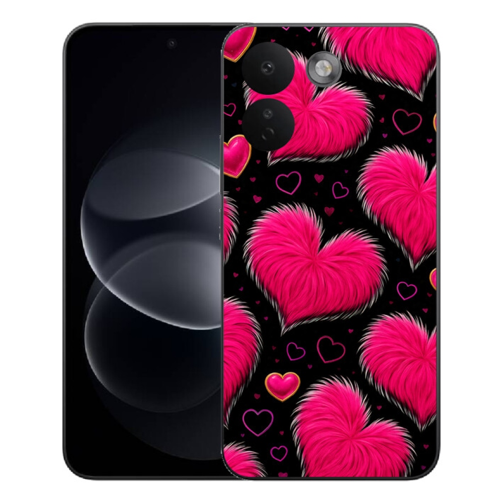Gelový kryt mmCase na Xiaomi Redmi Note 17 Pro Max 5G - hebká srdce