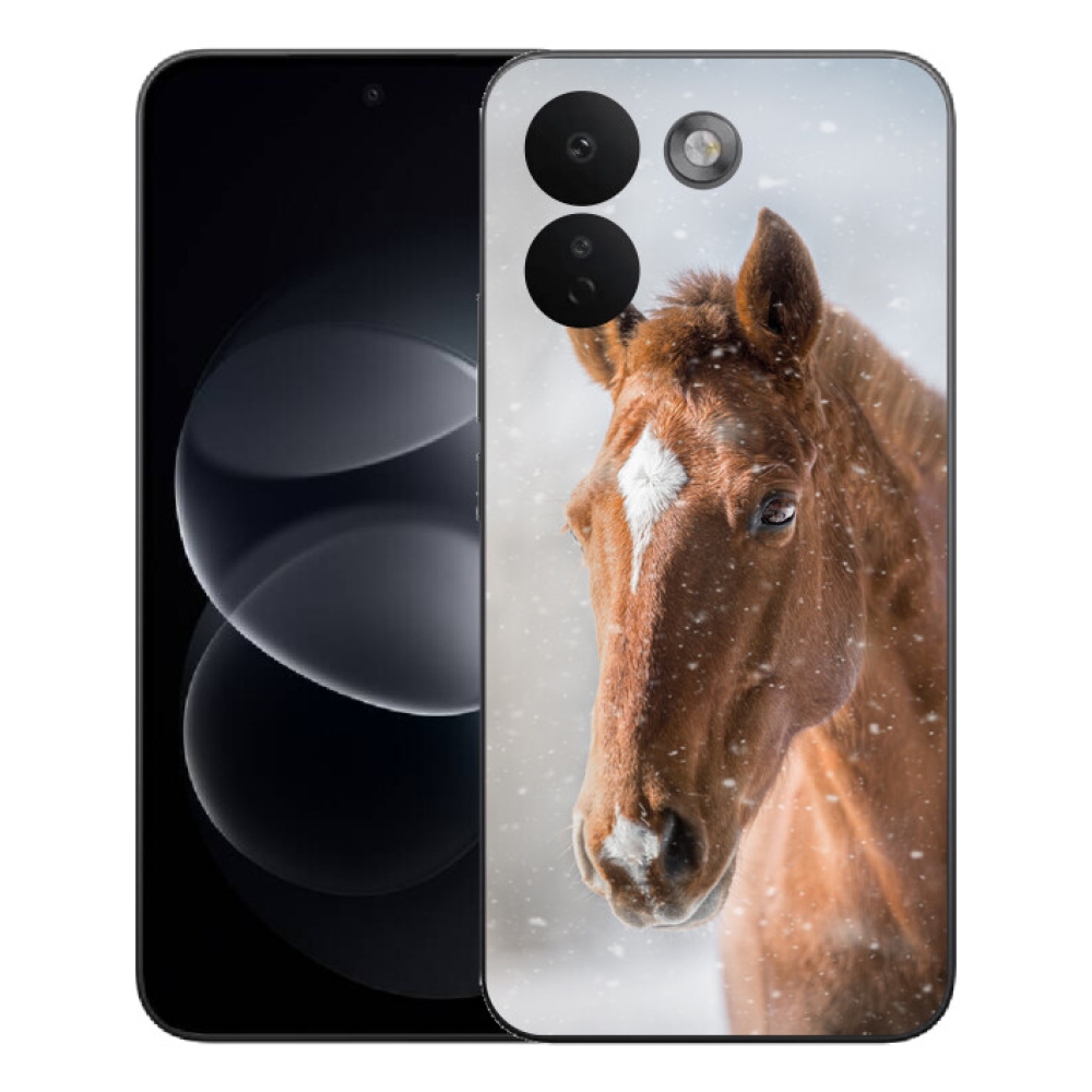 Gelový kryt mmCase na Xiaomi Redmi Note 17 Pro Max 5G - hnědý kůň 2