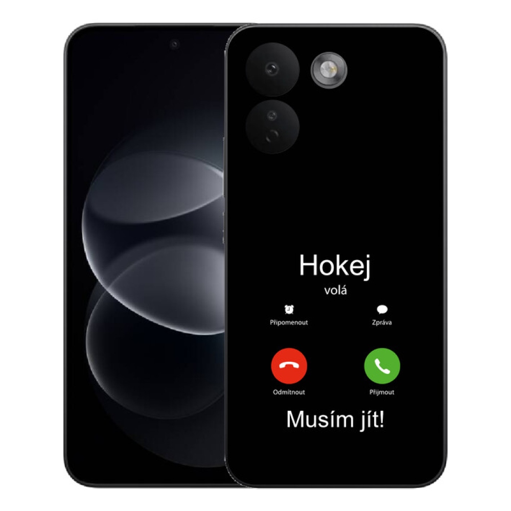 Gelový kryt mmCase na Xiaomi Redmi Note 17 Pro Max 5G - hokej volá černé pozadí