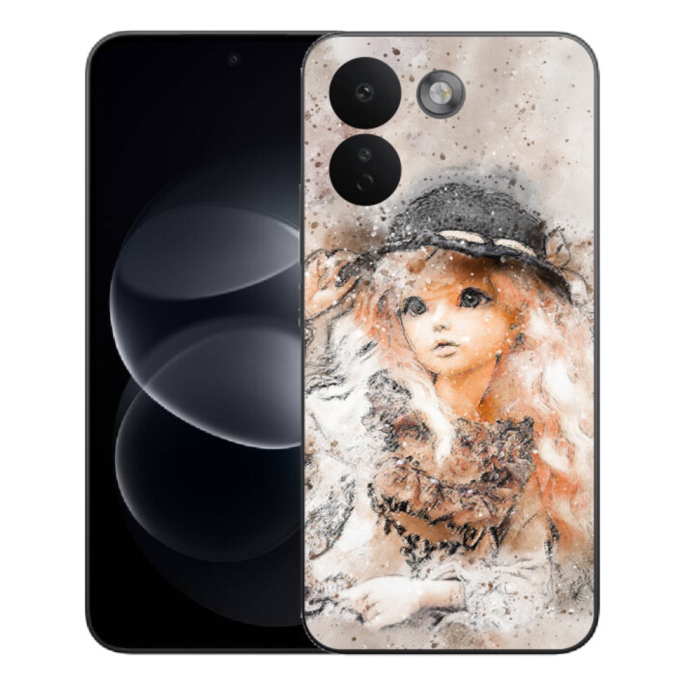 Gelový kryt mmCase na Xiaomi Redmi Note 17 Pro Max 5G - holčička s kloboukem