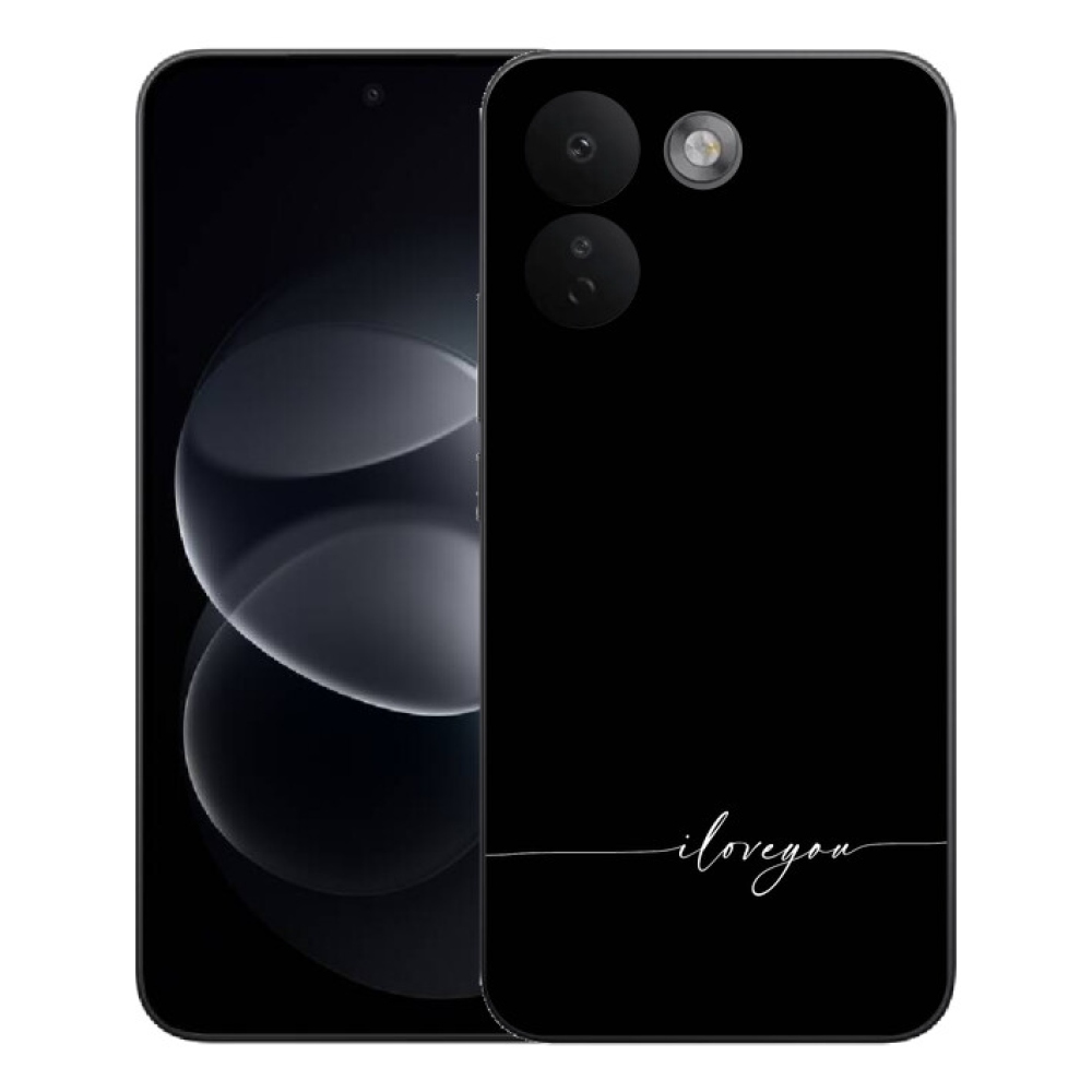Gelový kryt mmCase na Xiaomi Redmi Note 17 Pro Max 5G - I love you černé pozadí