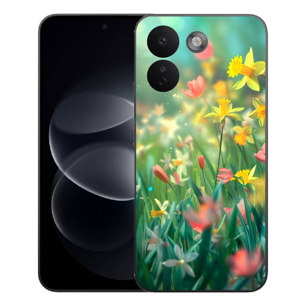 Gelový kryt mmCase na Xiaomi Redmi Note 17 Pro Max 5G - jarní květy