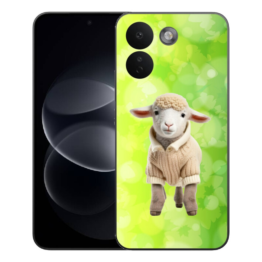 Gelový kryt mmCase na Xiaomi Redmi Note 17 Pro Max 5G - jehně ve svetru