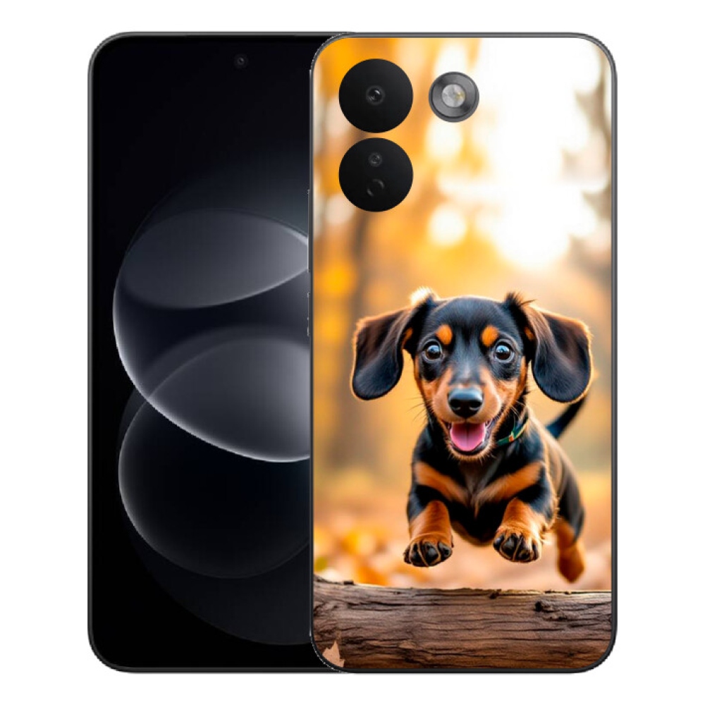 Gelový kryt mmCase na Xiaomi Redmi Note 17 Pro Max 5G - jezevčík 2