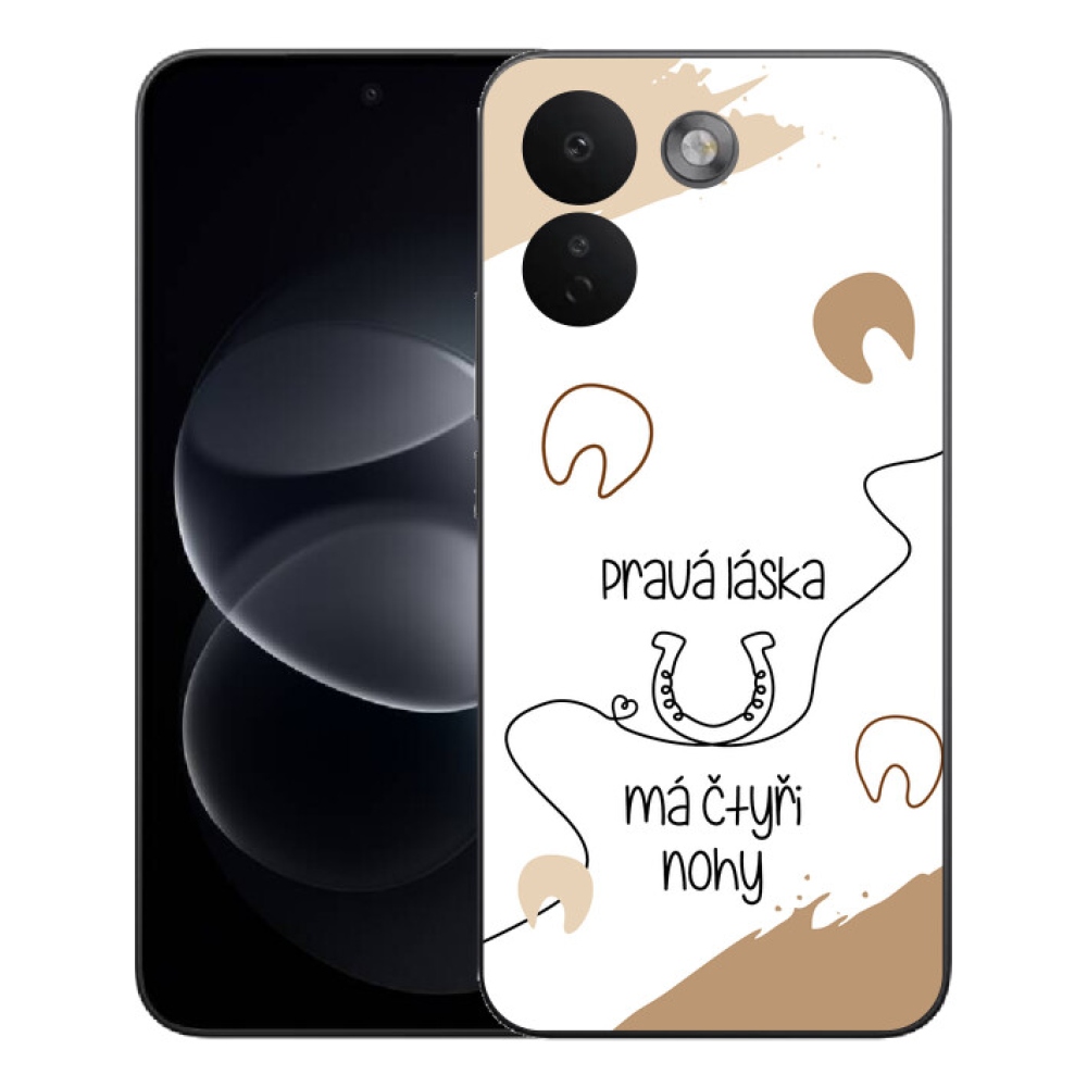Gelový kryt mmCase na Xiaomi Redmi Note 17 Pro Max 5G - koňský motiv bílé pozadí