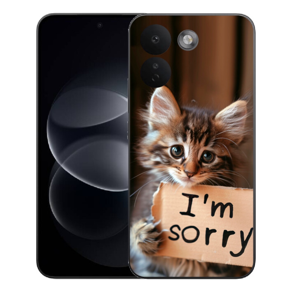 Gelový kryt mmCase na Xiaomi Redmi Note 17 Pro Max 5G - kočíčí omluva