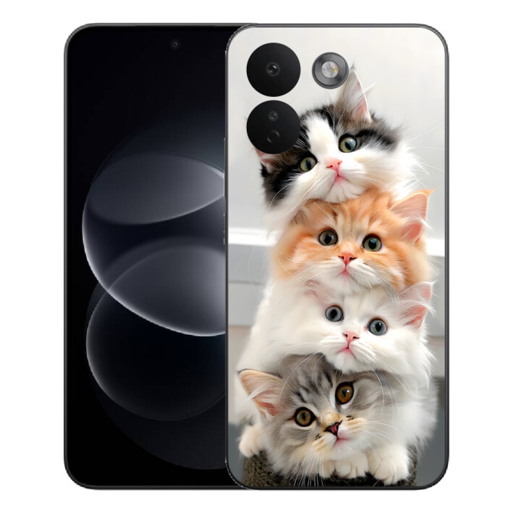 Gelový kryt mmCase na Xiaomi Redmi Note 17 Pro Max 5G - kočičí parta