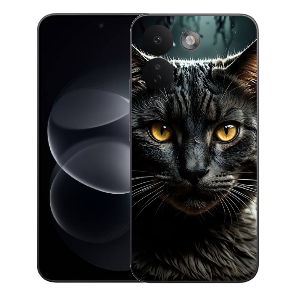 Gelový kryt mmCase na Xiaomi Redmi Note 17 Pro Max 5G - kočičí pohled 3
