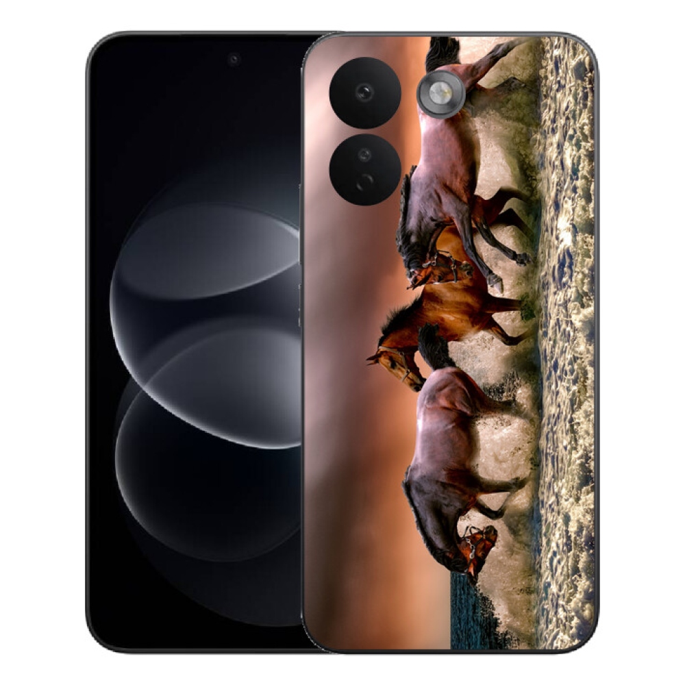 Gelový kryt mmCase na Xiaomi Redmi Note 17 Pro Max 5G - koně 1