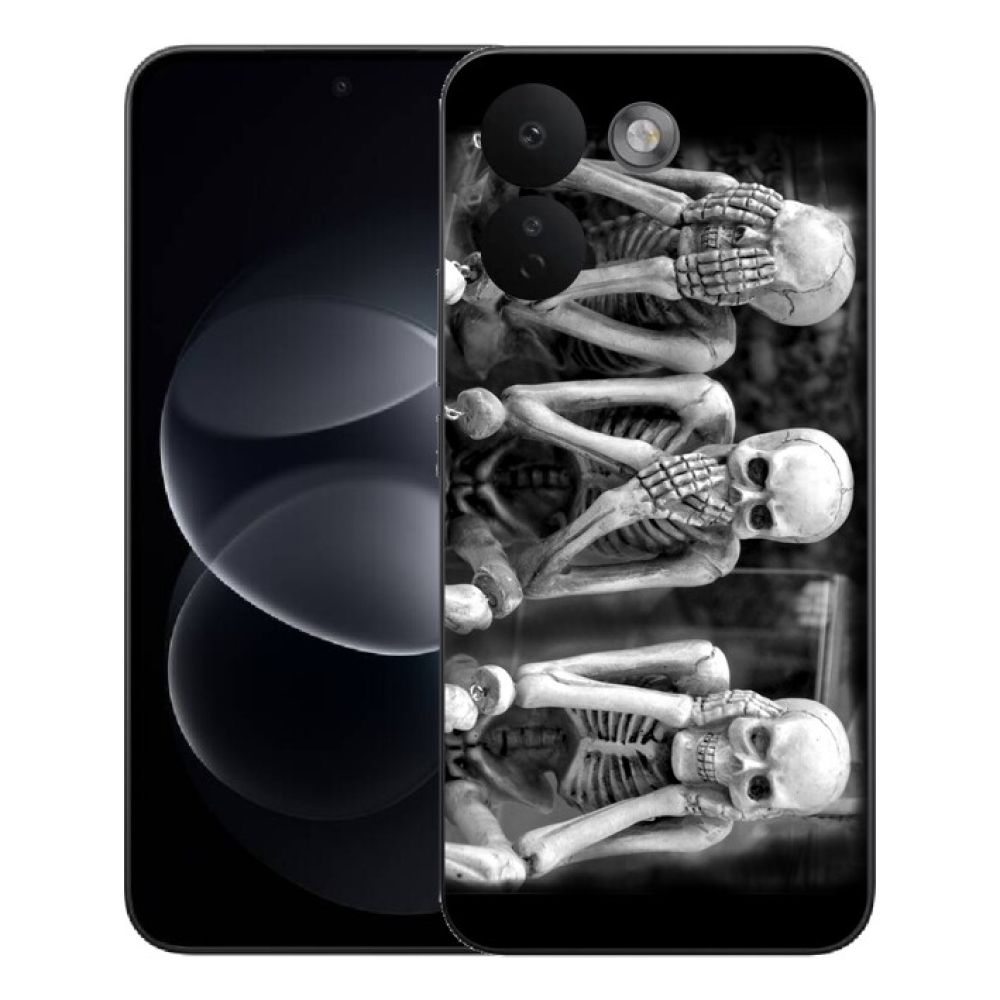 Gelový kryt mmCase na Xiaomi Redmi Note 17 Pro Max 5G - kostlivci