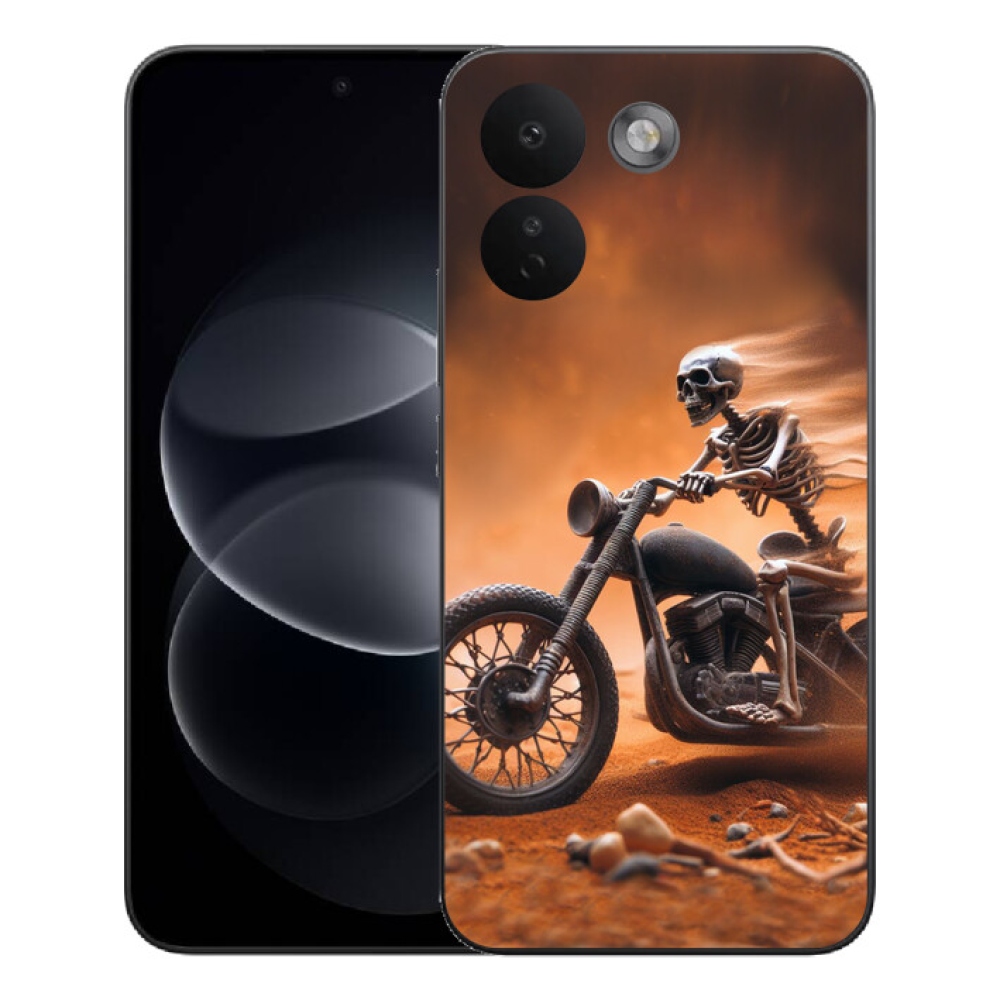 Gelový kryt mmCase na Xiaomi Redmi Note 17 Pro Max 5G - kostra na motorce