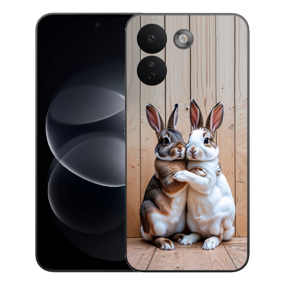 Gelový kryt mmCase na Xiaomi Redmi Note 17 Pro Max 5G - králičí pár