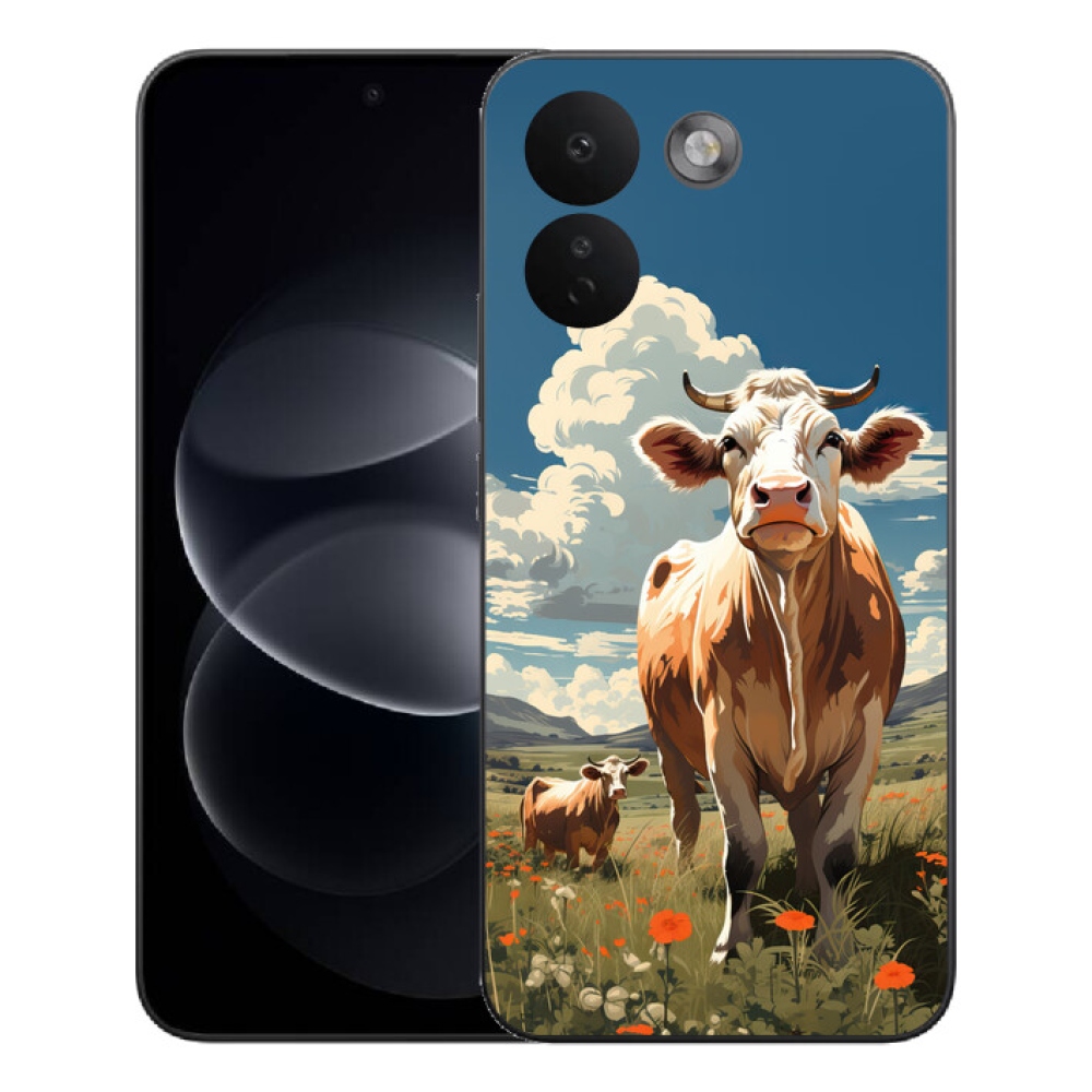 Gelový kryt mmCase na Xiaomi Redmi Note 17 Pro Max 5G - krávy na louce