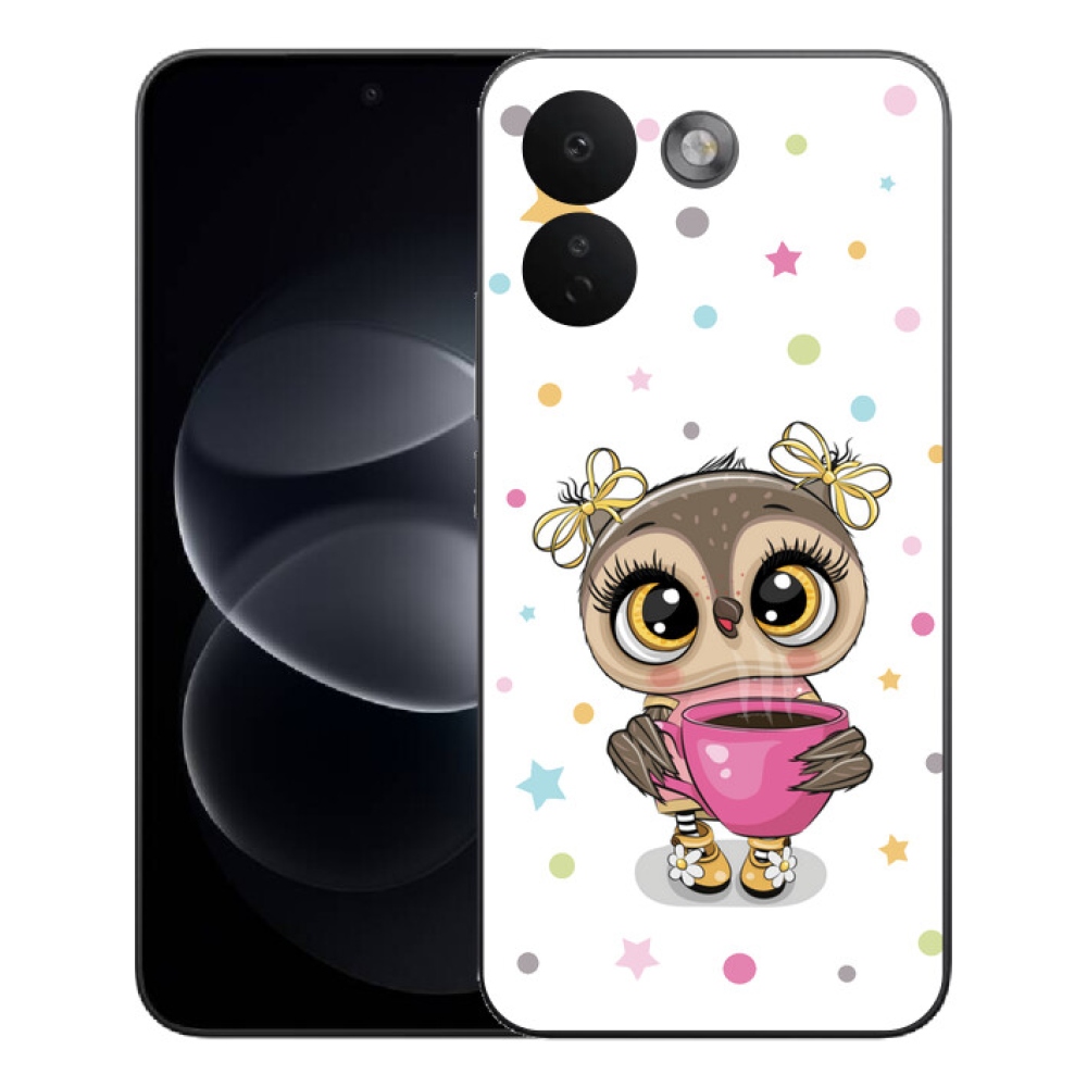 Gelový kryt mmCase na Xiaomi Redmi Note 17 Pro Max 5G - kreslená sovička
