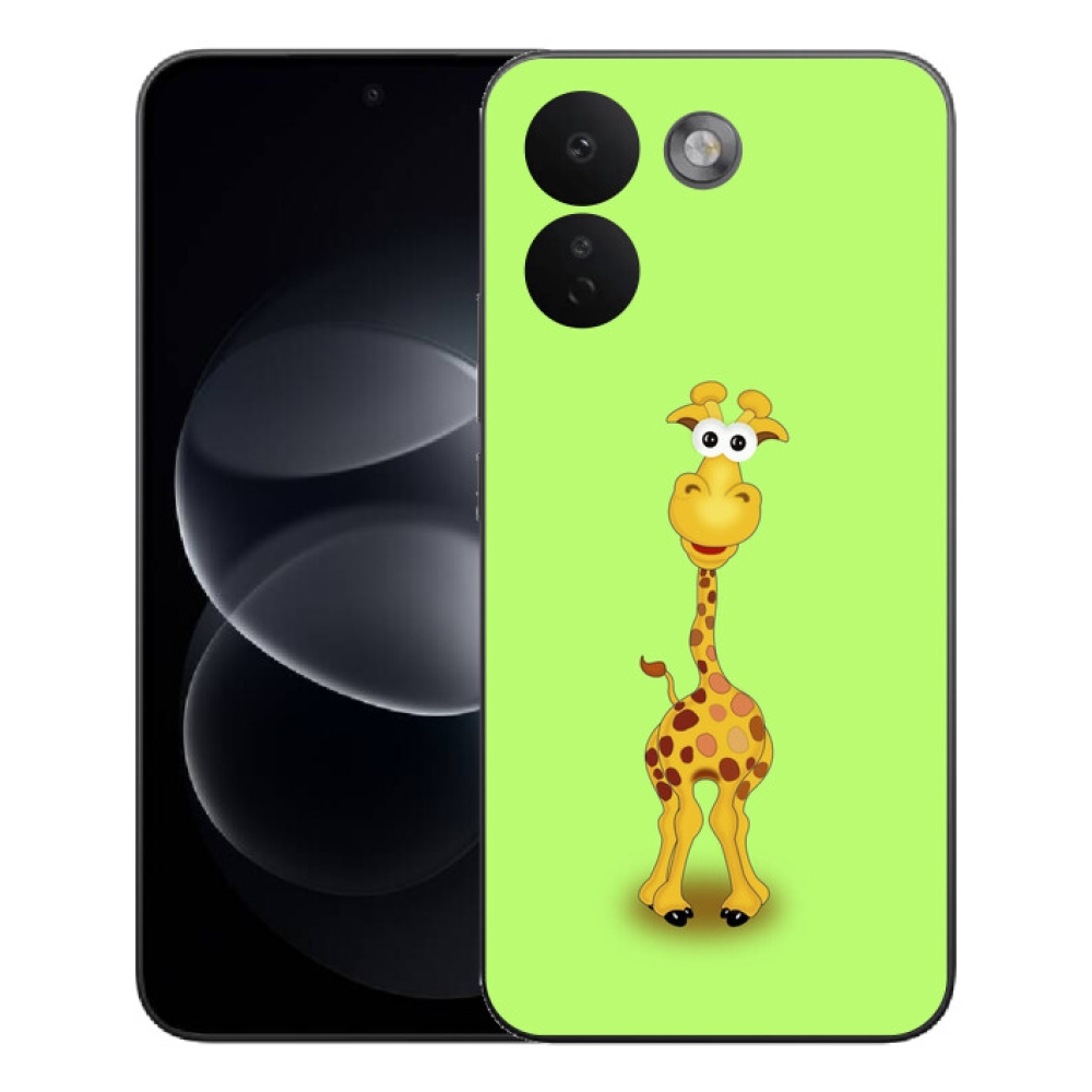 Gelový kryt mmCase na Xiaomi Redmi Note 17 Pro Max 5G - kreslená žirafa