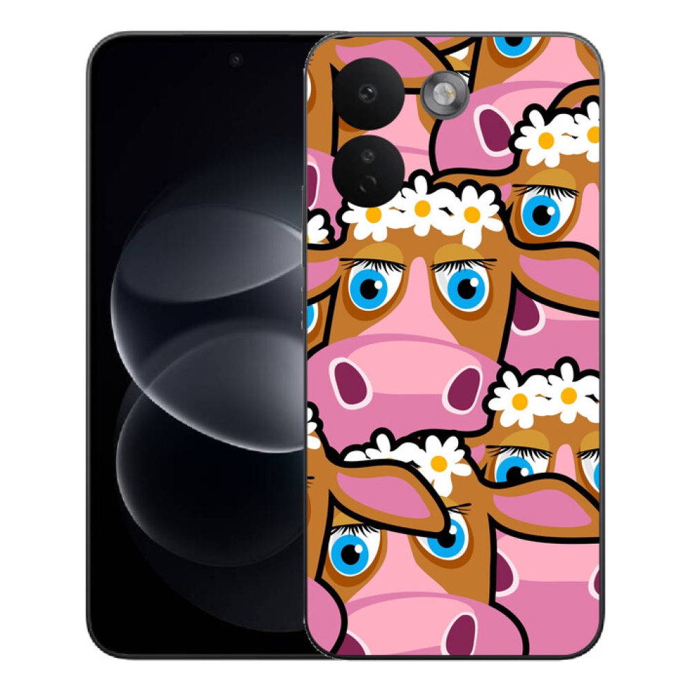 Gelový kryt mmCase na Xiaomi Redmi Note 17 Pro Max 5G - kreslené kravičky