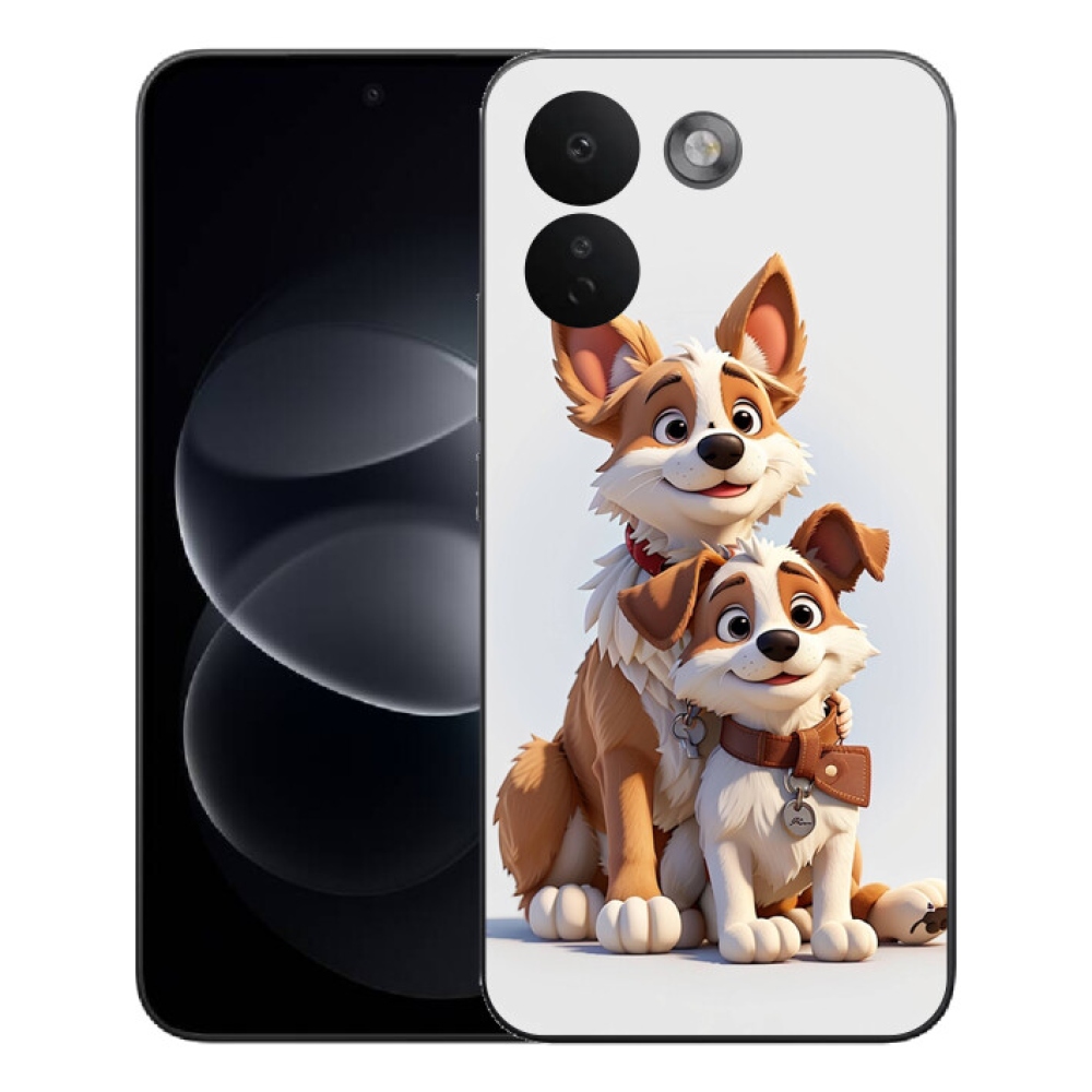 Gelový kryt mmCase na Xiaomi Redmi Note 17 Pro Max 5G - kreslení psi