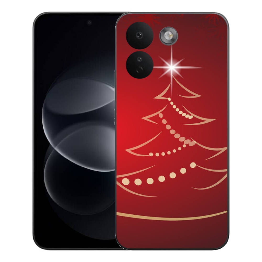 Gelový kryt mmCase na Xiaomi Redmi Note 17 Pro Max 5G - kreslený vánoční stromek