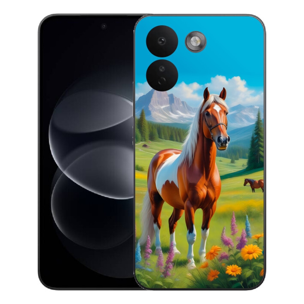 Gelový kryt mmCase na Xiaomi Redmi Note 17 Pro Max 5G - kůň na louce