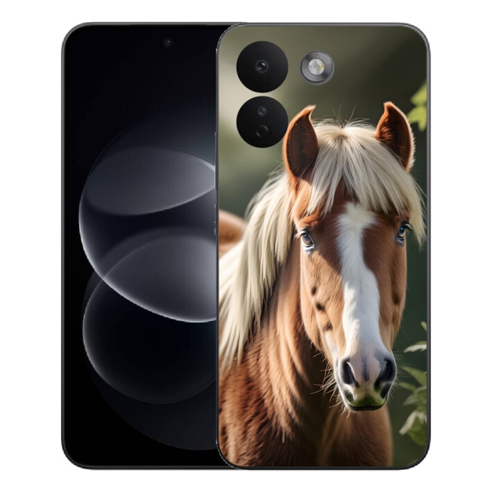 Gelový kryt mmCase na Xiaomi Redmi Note 17 Pro Max 5G - kůň se světlou hřívou