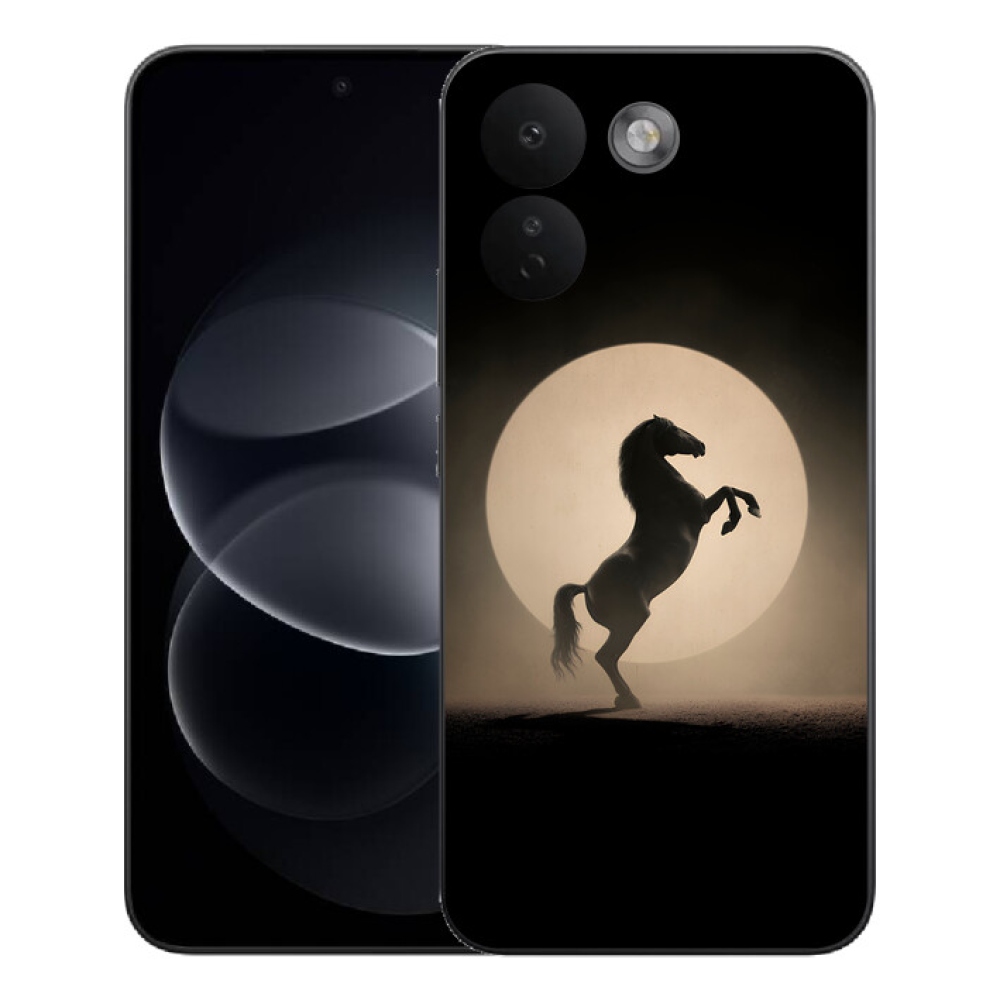 Gelový kryt mmCase na Xiaomi Redmi Note 17 Pro Max 5G - kůň v siluetě