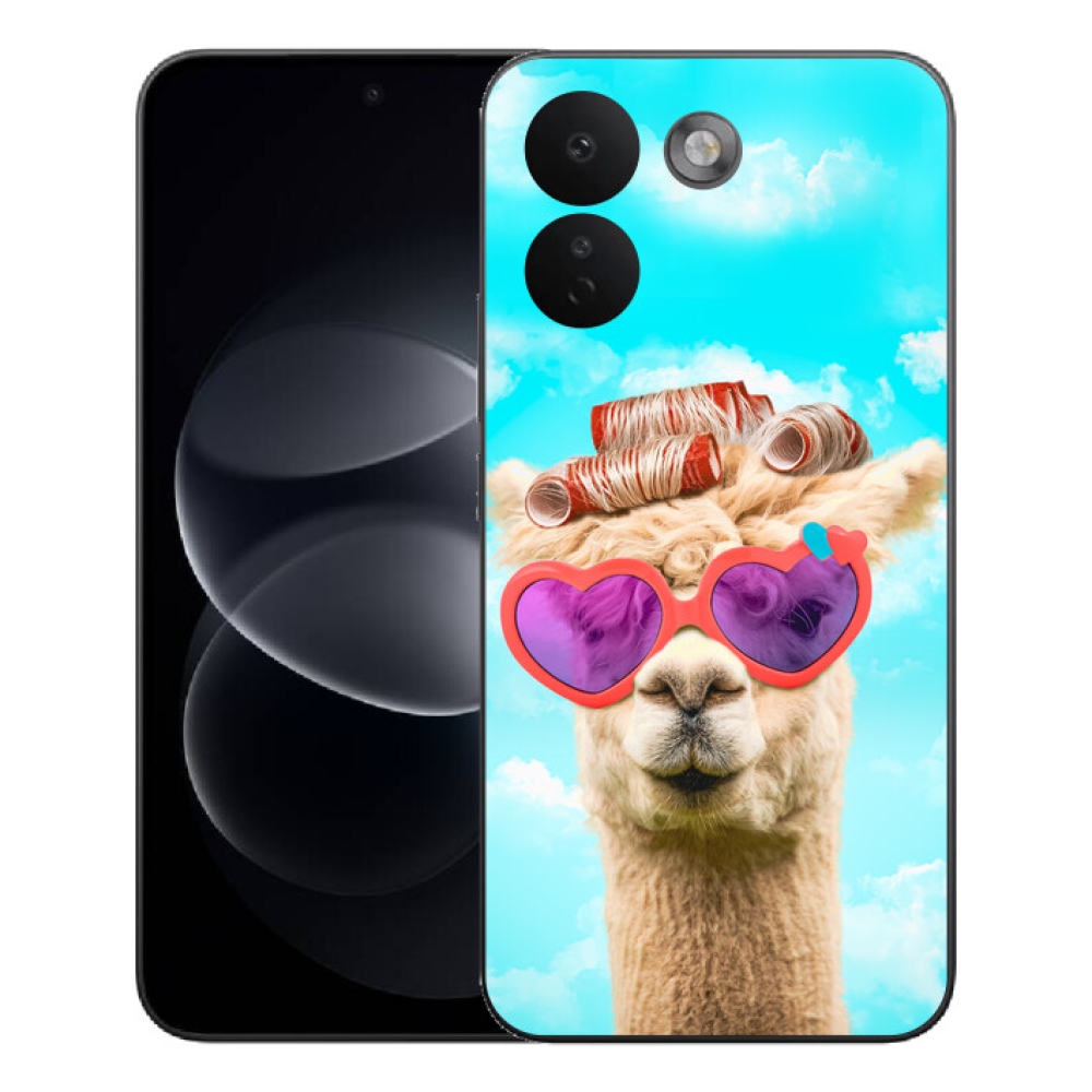 Gelový kryt mmCase na Xiaomi Redmi Note 17 Pro Max 5G - lama s brýlemi
