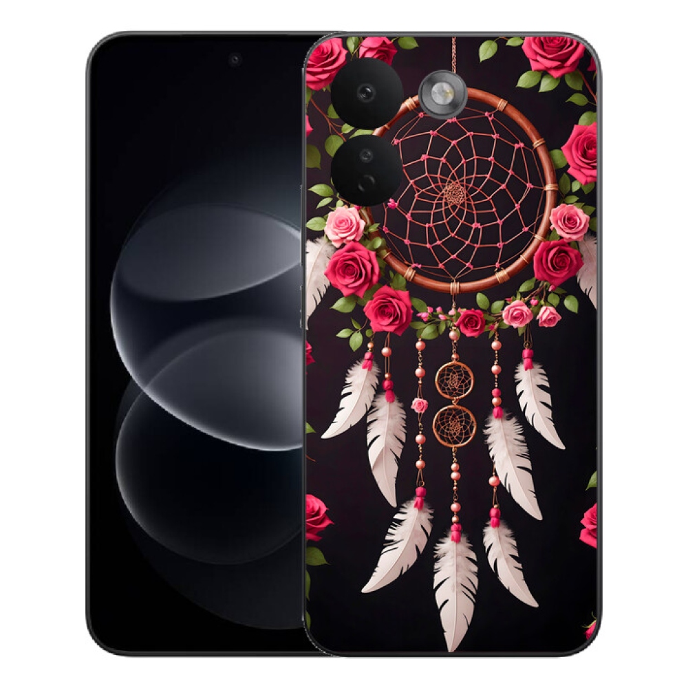 Gelový kryt mmCase na Xiaomi Redmi Note 17 Pro Max 5G - lapač snů s růžemi