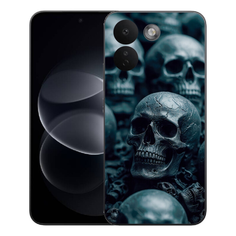 Gelový kryt mmCase na Xiaomi Redmi Note 17 Pro Max 5G - lebka 2