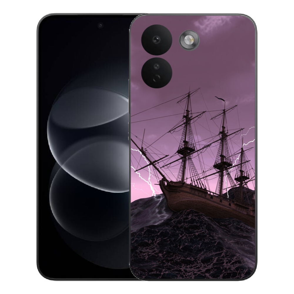 Gelový kryt mmCase na Xiaomi Redmi Note 17 Pro Max 5G - loď v bouři