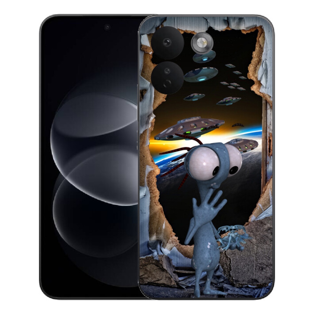 Gelový kryt mmCase na Xiaomi Redmi Note 17 Pro Max 5G - mimozemšťan