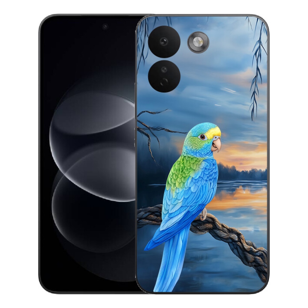 Gelový kryt mmCase na Xiaomi Redmi Note 17 Pro Max 5G - modrý papoušek