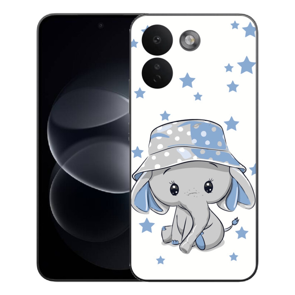 Gelový kryt mmCase na Xiaomi Redmi Note 17 Pro Max 5G - modrý slon