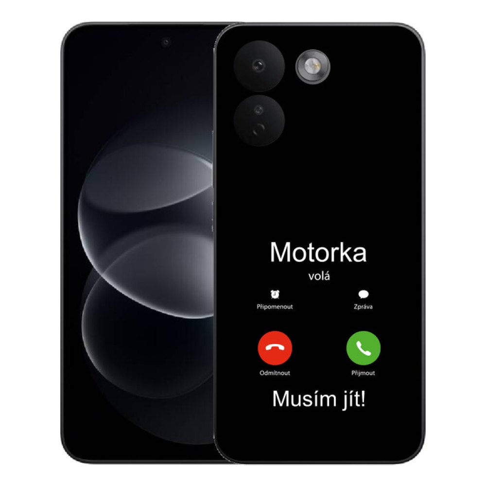 Gelový kryt mmCase na Xiaomi Redmi Note 17 Pro Max 5G - motorka volá černé pozadí