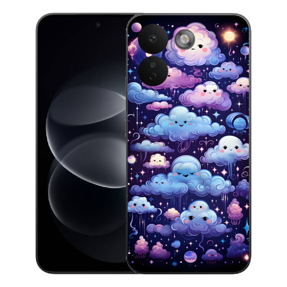 Gelový kryt mmCase na Xiaomi Redmi Note 17 Pro Max 5G - mráčky