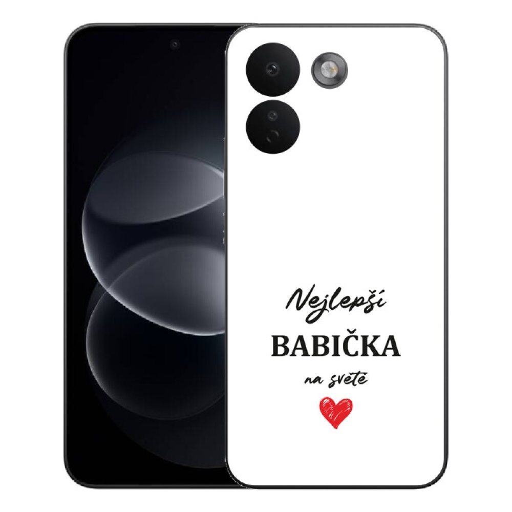 Gelový kryt mmCase na Xiaomi Redmi Note 17 Pro Max 5G - nejlepší babička 1 bílé pozadí