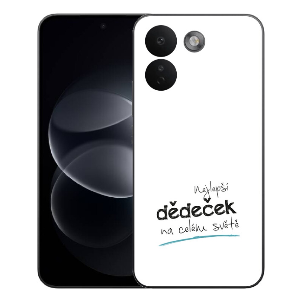 Gelový kryt mmCase na Xiaomi Redmi Note 17 Pro Max 5G - nejlepší dědeček 3 bílé pozadí