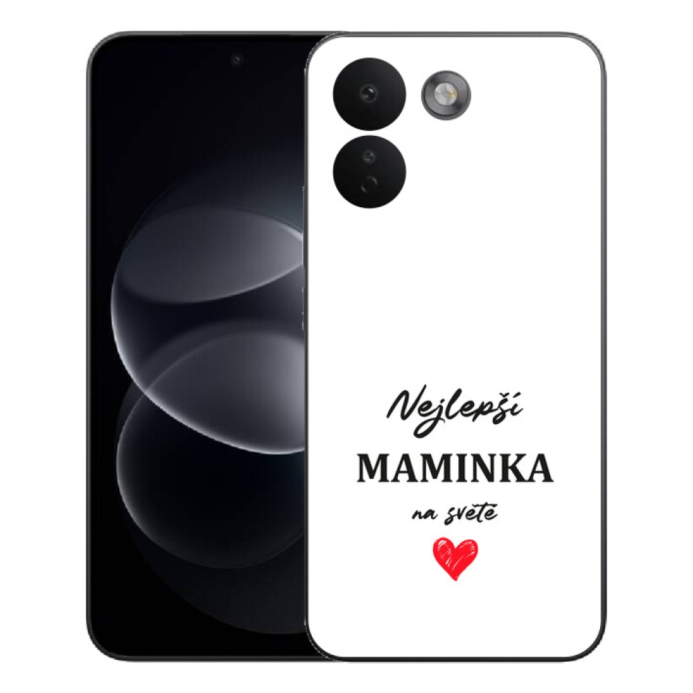 Gelový kryt mmCase na Xiaomi Redmi Note 17 Pro Max 5G - nejlepší maminka 1 bílé pozadí