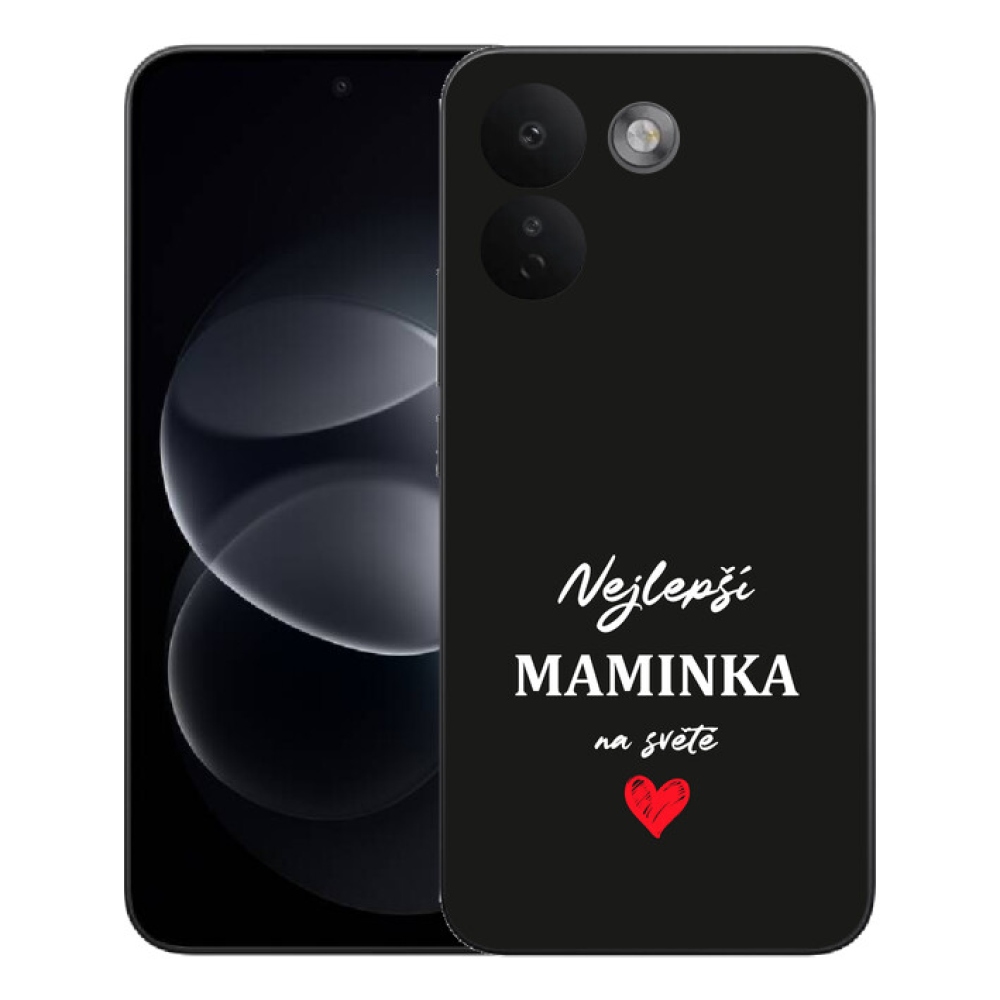 Gelový kryt mmCase na Xiaomi Redmi Note 17 Pro Max 5G - nejlepší maminka 1 černé pozadí