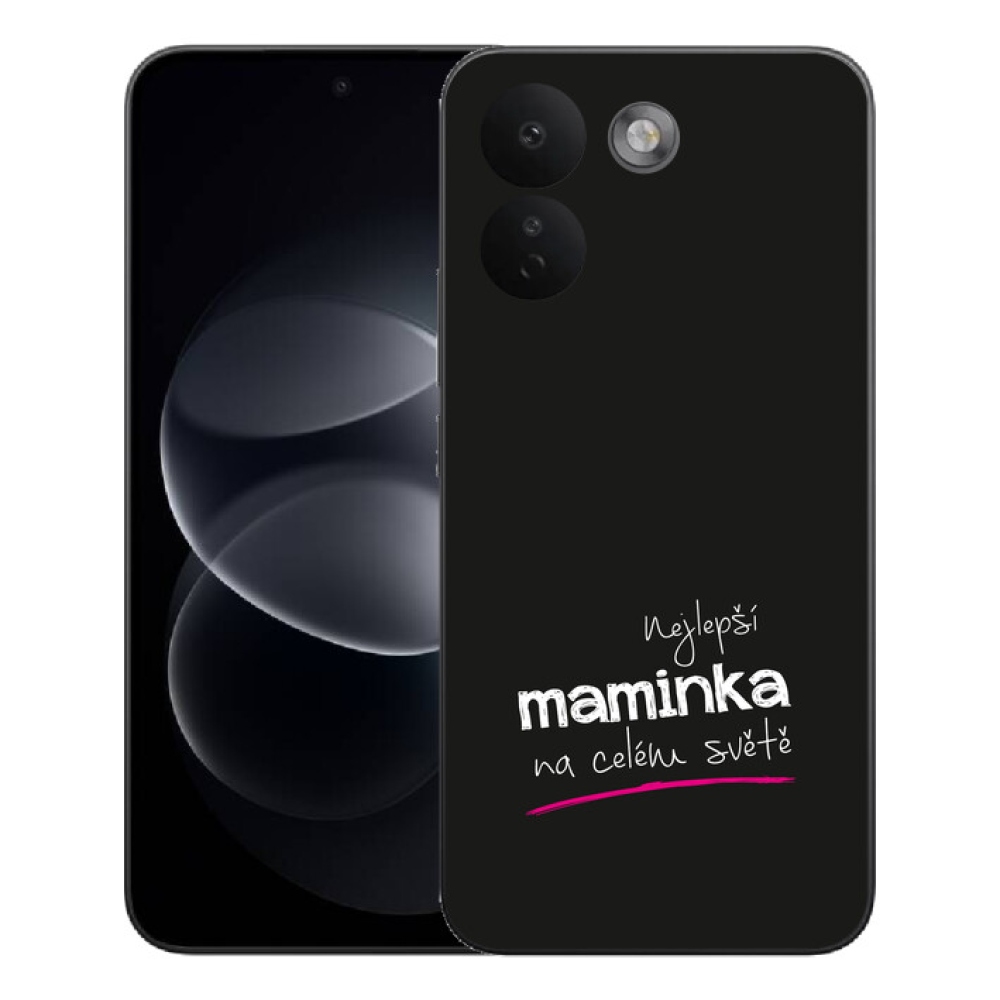 Gelový kryt mmCase na Xiaomi Redmi Note 17 Pro Max 5G - nejlepší maminka 4 černé pozadí