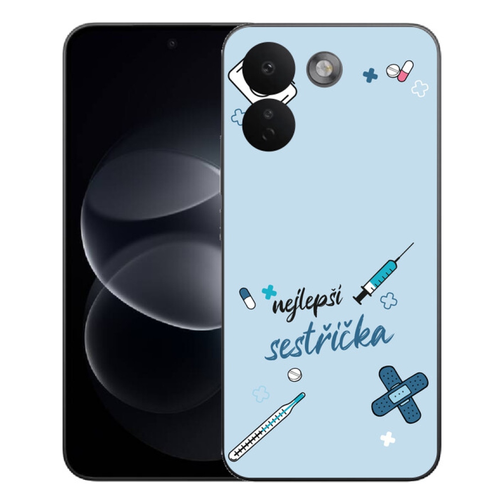 Gelový kryt mmCase na Xiaomi Redmi Note 17 Pro Max 5G - nejlepší sestřička modré pozadí