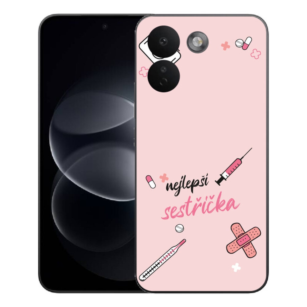 Gelový kryt mmCase na Xiaomi Redmi Note 17 Pro Max 5G - nejlepší sestřička růžové pozadí