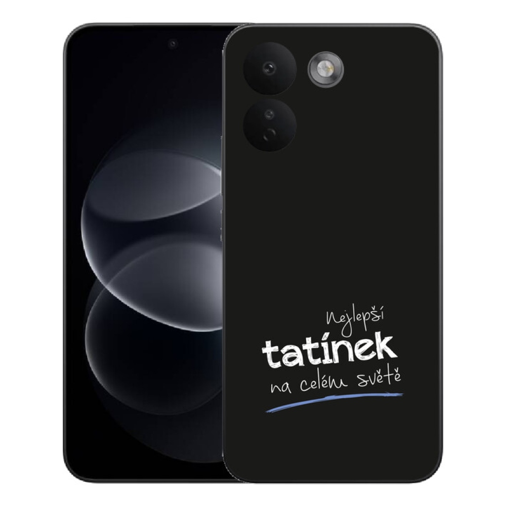 Gelový kryt mmCase na Xiaomi Redmi Note 17 Pro Max 5G - nejlepší tatínek 4 černé pozadí