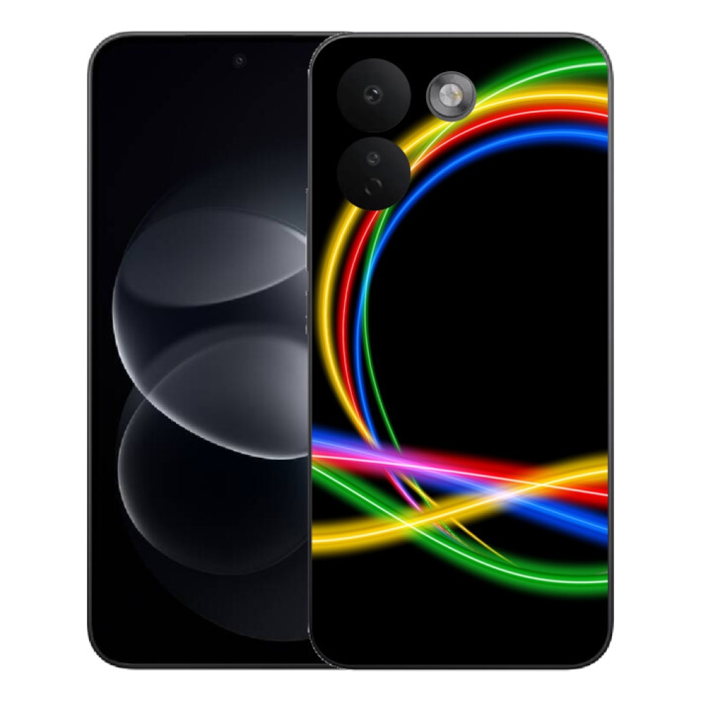 Gelový kryt mmCase na Xiaomi Redmi Note 17 Pro Max 5G - neonové kruhy
