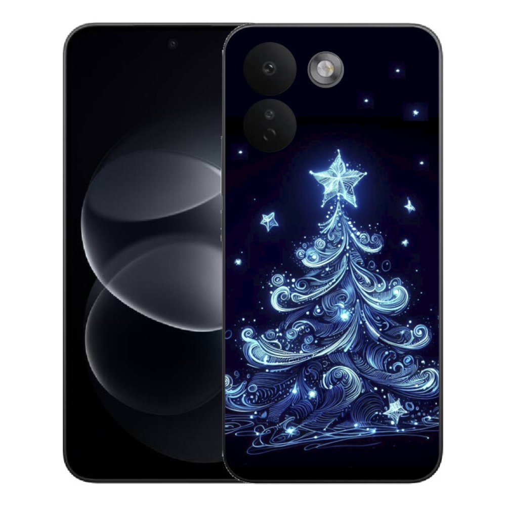Gelový kryt mmCase na Xiaomi Redmi Note 17 Pro Max 5G - neonový vánoční stromek 4