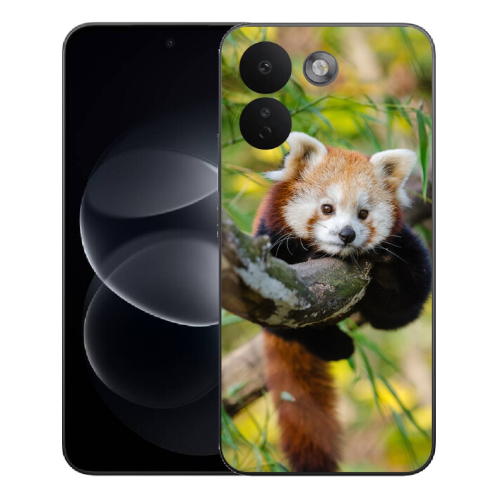 Gelový kryt mmCase na Xiaomi Redmi Note 17 Pro Max 5G - panda červená