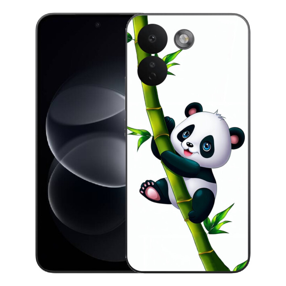 Gelový kryt mmCase na Xiaomi Redmi Note 17 Pro Max 5G - panda na bambusu